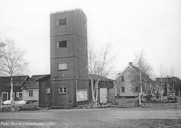 Brandstationen Arvidsjaur Stationsgatan-Nygatan 1951