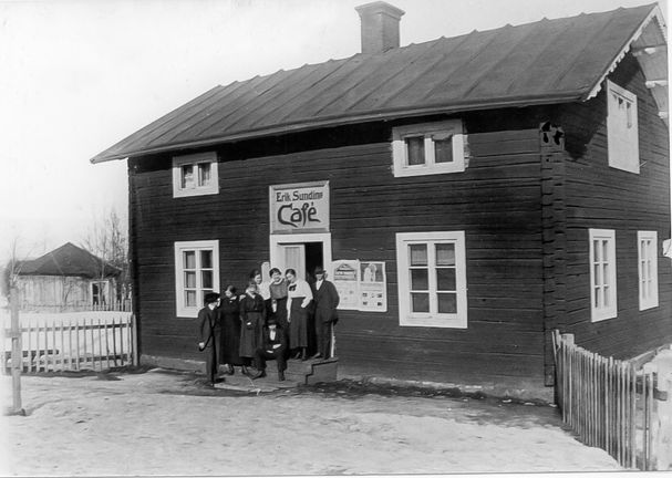 Storgatan Sundins Cafe 1915 där Sparbanken stod 2022
