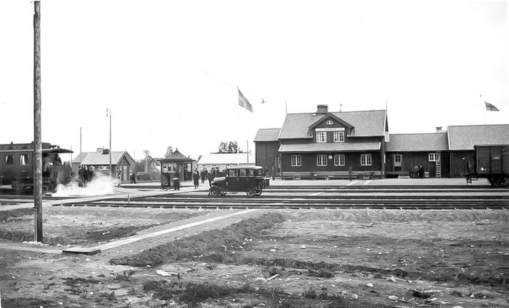 Järnvägsstationen Arvidsjaur 1933
