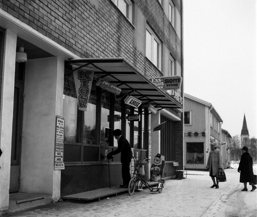 Storgatan Arvidsjaur Edströms kiosk 1961